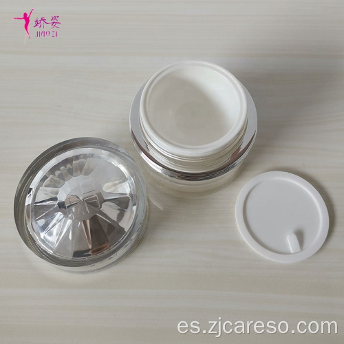 Nuevos frascos y frascos de loción cosmética de cristal acrílico